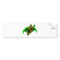 Amazing Superhero Illustration Bumper Stickers