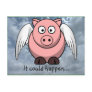 Amazing things happen in life everyday postcard