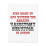 Amazing Vasectomy Survivor In Action Postcard