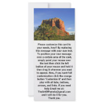 Amazing View at Sedona - Arizona Rack Card