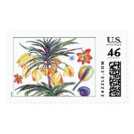 Amazing Yellow Trumpet Flower stamps