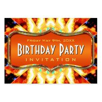 Amazon Fire Wings Abstract Art Mini Invitations Business Card