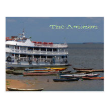Amazon River Boats Postcard