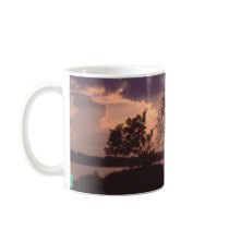 Amazon River sunset mugs
