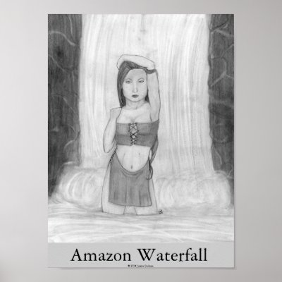 Amazon Waterfall Print by jlcochran