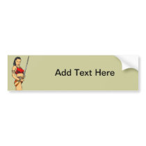 Amazon Women and Sword Bumper Sticker