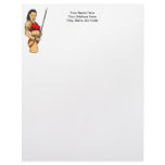 Amazon Women and Sword Customized Letterhead