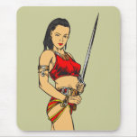 Amazon Women and Sword Mousepad