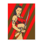 Amazon Women and Sword Postcards
