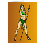 Amazon Women Queen Greeting Card