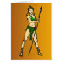 Amazon Women Queen Greeting Card