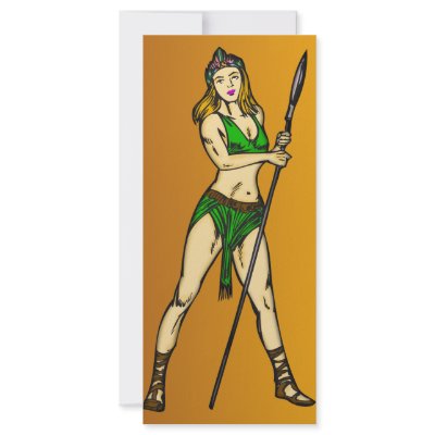 Amazon Women Queen Custom Rack Card by sagart1952