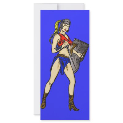 Amazon Women Soldiers Customized Rack Card by sagart1952