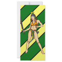 Amazon Women Warriors Customized Rack Card