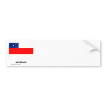 Amazonas, Brazil Flag Bumper Sticker