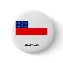Amazonas, Brazil Flag Pinback Button