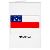 Amazonas, Brazil Flag Card