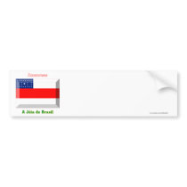 Amazonas Flag Gem bumper stickers by Vexillophile Amazonas Flag Gem bumper stickers