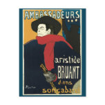 Ambassadeurs: Artistide Bruant by Toulouse Lautrec Postcards