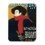 Ambassadeurs: Artistide Bruant by Toulouse Lautrec Rectangle Magnet