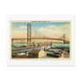 Ambassador Bridge Detroit, Michigan Vintage Postcards