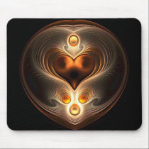 Amber Eternity Heart Mouse Pad mousepads