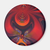 Amber Goddess – Orange and Gold Passion Fridge Magnets