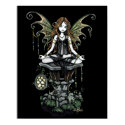 "Amber" Lotus Nature Fairy Poster posters by mykajelina "Amber" Lotus Nature Fairy Poster posters