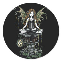 "Amber" Nature Lotus Fairy Stickers by mykajelina "Amber" Nature Lotus Fairy Stickers