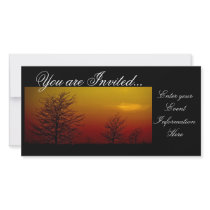 "Amber Sunset" Custom Invitation Wedding Birthday photo cards by sexyshirts2 "Amber Sunset" Custom Invitation Wedding Birthday photo cards