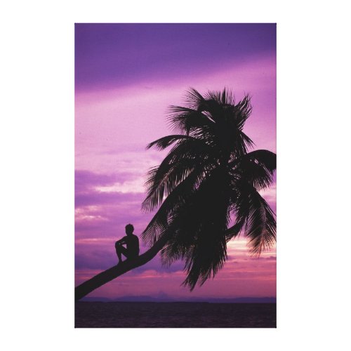 Ambergris Caye, Belize, Central America. wrappedcanvas