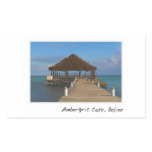 Ambergris Caye Belize Tropical Destination Rectangle Sticker