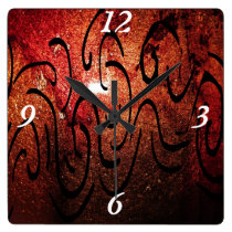 Amber's Abstract Wall Clock! wall clocks