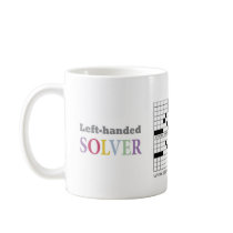 Ambidextrous Crossword Mug mugs