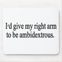 Ambidextrous mousepads