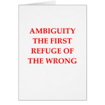 ambiguity greeting card