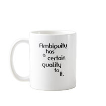 Ambiguity mugs