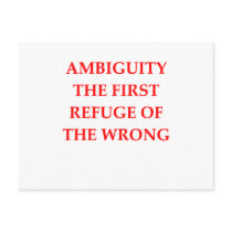 ambiguity post card