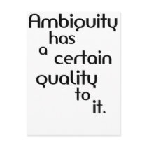 Ambiguity Postcards