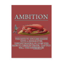 Ambition Fantasy (de)Motivator Post Card