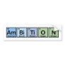 Ambition made of Elements Bumper Sticker