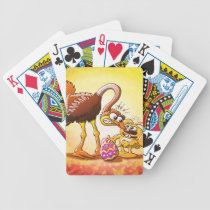 Ambitious Easter Bunny playing cards