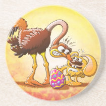 Ambitious Easter Bunny coasters