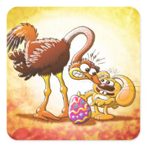 Ambitious Easter Bunny stickers