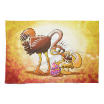 Ambitious Easter Bunny kitchen towels