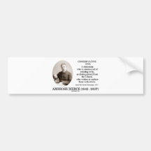 Ambrose Bierce Conservative The Devil's Dictionary Bumper Sticker