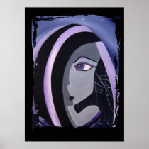 AMBROSINE the Immortal Goth  Fantasy Art Print