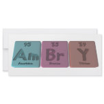 Ambry-Am-Br-Y-Americium-Bromine-Yttrium Customized Rack Card