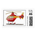 Ambulance EMS Rescue Helicopter Stamps by art1st Ambulance EMS Rescue Helicopter Stamps