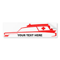 AMBULANCE Logo bumper stickers